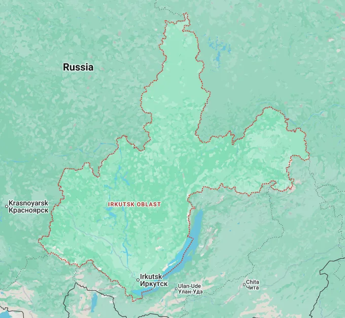 Карта работы компании Конструктив в Иркутске и Иркутской области